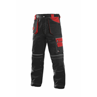 Kalhoty CXS ORION TEODOR, pánské, černo-červené, vel. 62