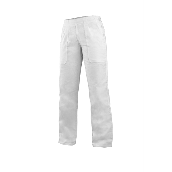 Kalhoty DARJA, dámské, s pasem do gumy, bílé, vel. 38