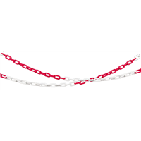 PVC řetěz, červeno-bílý