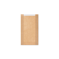 Papírové sáčky s okénkem - pečivo velké (18+6x32cm, ok.13cm) [1000ks]
