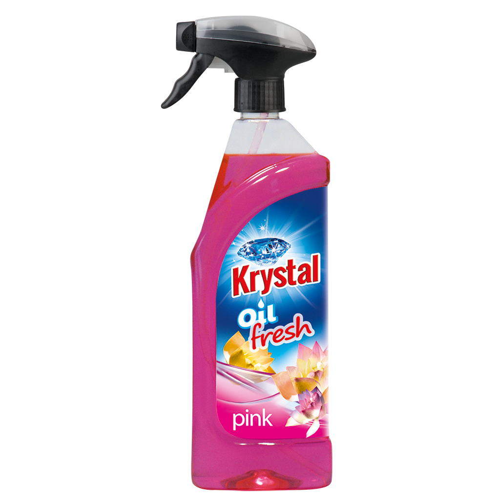 KRYSTAL olejový osvěžovač s rozprašovačem růžový 750 ml