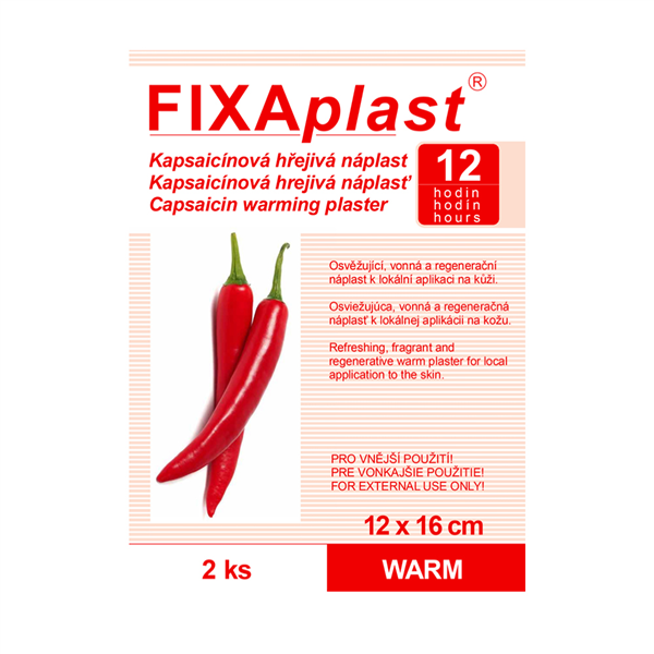 Náplast hřejivá Fixaplast WARM 2ks