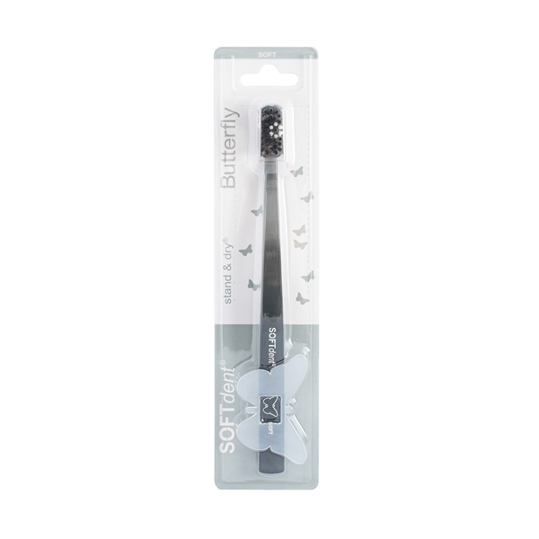 Zubní kartáček SOFTdent Butterfly STAND DRY Soft 1ks