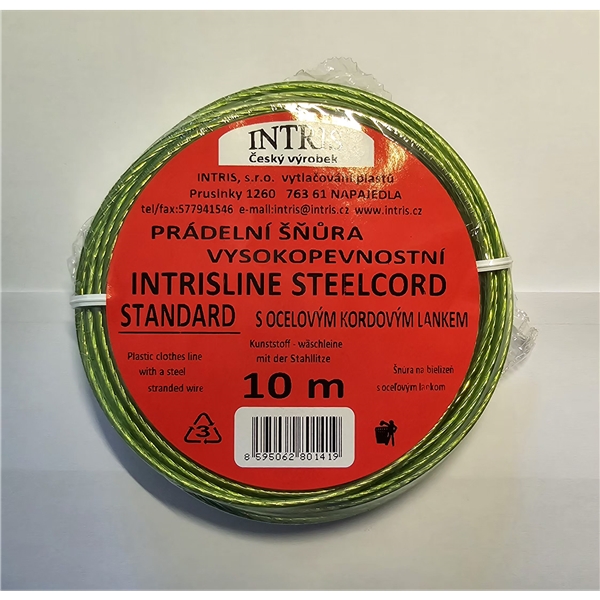 Šňůra na prádlo s ocelovým lankem Intrisline standart 10m