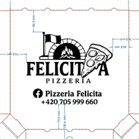 Krabice na pizzu  325x325x30mm, H/H (vz32rev3) H/H Felicita