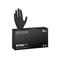 Nitrilové rukavice NITRIL IDEAL 100 ks, nepudrované, černé, velikost M