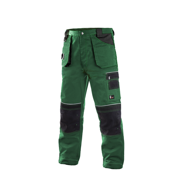 Kalhoty CXS ORION TEODOR, pánské, zeleno-černé, vel. 46