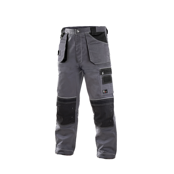 Kalhoty CXS ORION TEODOR, pánské, šedo-černé, vel. 46