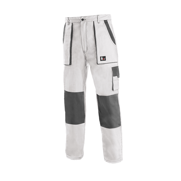 Kalhoty CXS LUXY JOSEF, pánské, bílo-šedé, vel. 58