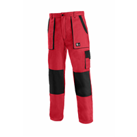 Kalhoty CXS LUXY JOSEF, pánské, červeno-černé, vel. 48