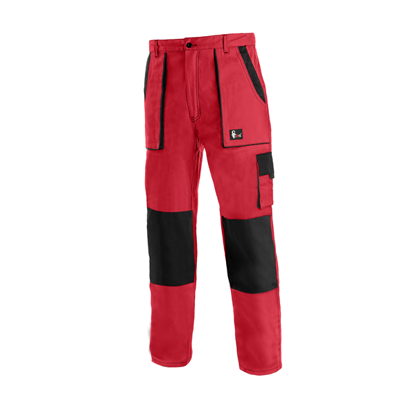 Kalhoty CXS LUXY JOSEF, pánské, červeno-černé, vel. 62
