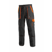 Kalhoty CXS LUXY JOSEF, pánské, černo-oranžové, vel. 46