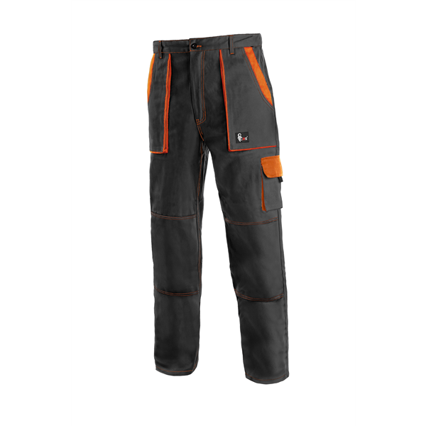 Kalhoty CXS LUXY JOSEF, pánské, černo-oranžové, vel. 54