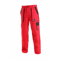 Kalhoty CXS LUXY ELENA, dámské, červeno-černé, vel. 38