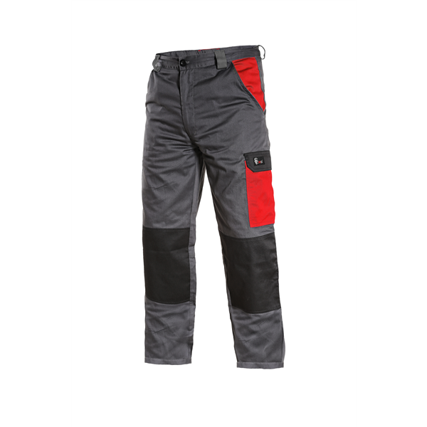 Kalhoty CXS PHOENIX CEFEUS, pánské, šedo-červená, vel. 50