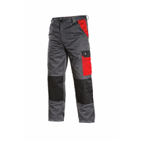Kalhoty CXS PHOENIX CEFEUS, pánské, šedo-červená, vel. 60