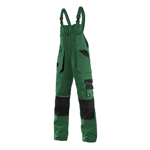 Kalhoty s laclem ORION KRYŠTOF, zeleno-černé, vel. 56