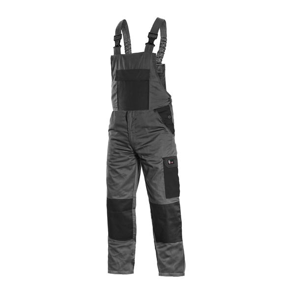Kalhoty s laclem CXS PHOENIX CRONOS, pánské, šedo-černá, vel. 50