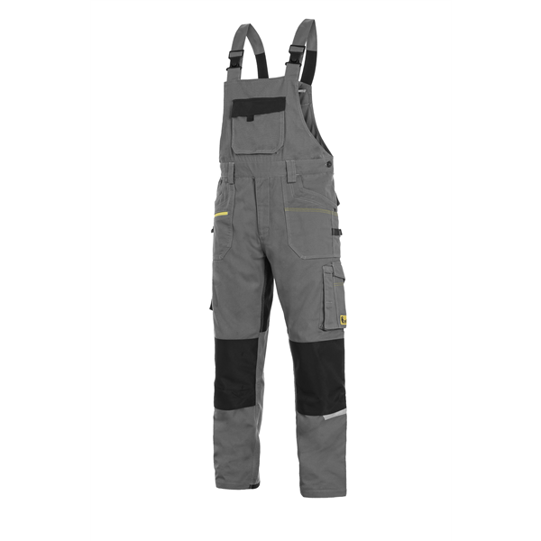 Kalhoty s laclem CXS STRETCH, pánské, šedo-černé, vel. 54
