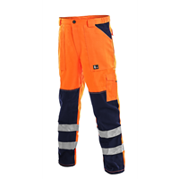 Kalhoty CXS NORWICH, výstražné, pánské, oranžovo-modré, vel. 52