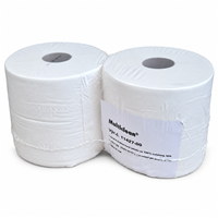 Utěrka v roli Multiclean, 2 vrstvy, role šíře 23,7cm, 1000 útržků, celuloza, bílá (2role v balení)