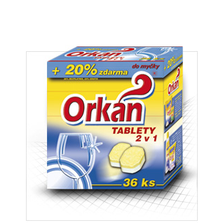 Orkán tablety do myček 2v1, 36ks