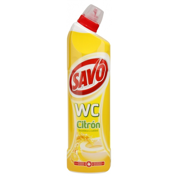 SAVO WC CITRON, gelový čistič 750ml