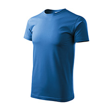 Tričko Basic pánské azurově modrá 2XL