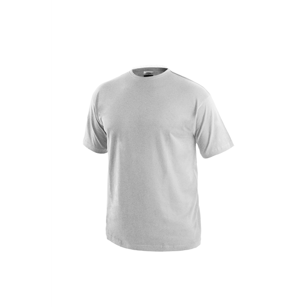 Tričko s krátkým rukávem DANIEL, světle šedý melír, vel. 3XL