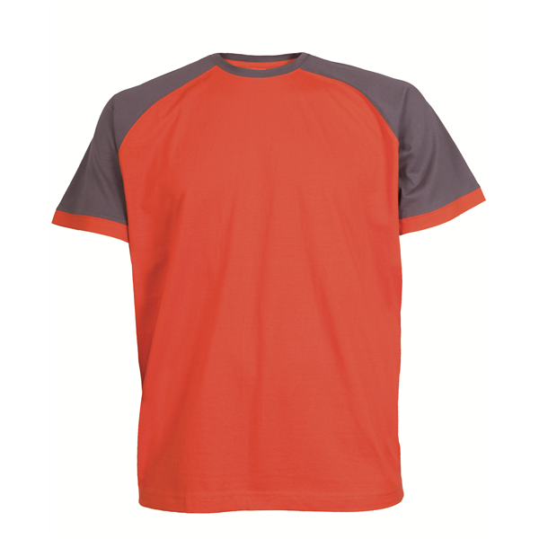 Tričko s krátkým rukávem OLIVER, oranžovo-šedé, vel. XL