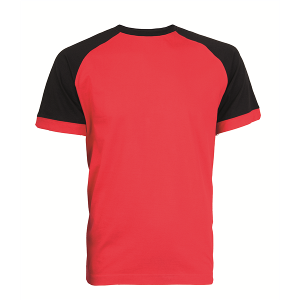 Tričko s krátkým rukávem OLIVER, červeno-černé, vel. S