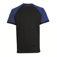 Tričko s krátkým rukávem OLIVER, černo-modré, vel. M