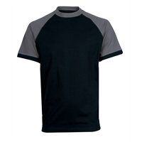 Tričko s krátkým rukávem OLIVER, černo-šedé, vel. S
