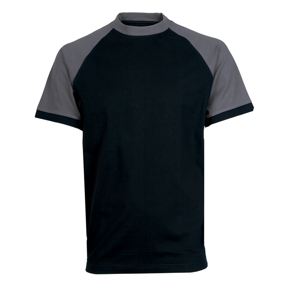 Tričko s krátkým rukávem OLIVER, černo-šedé, vel. S