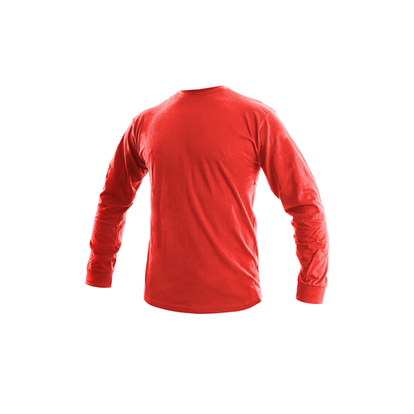 Tričko s dlouhým rukávem PETR, pánské, červené, vel. S