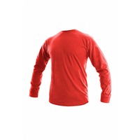 Tričko s dlouhým rukávem PETR, pánské, červené, vel. M