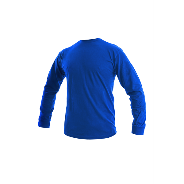 Tričko s dlouhým rukávem PETR, pánské, středně modré, vel. 2XL