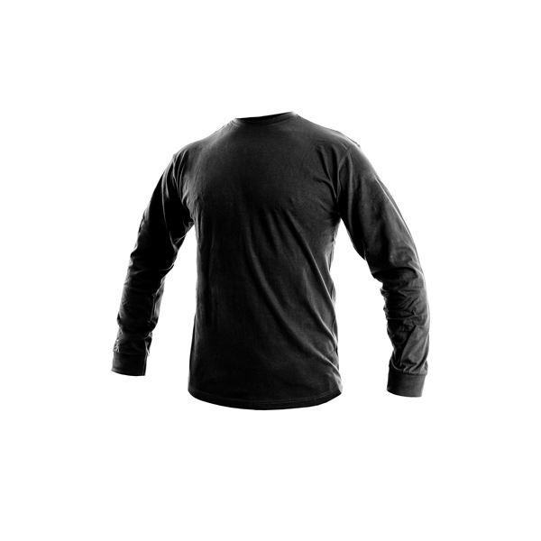 Tričko s dlouhým rukávem PETR, pánské, černé, vel. XL