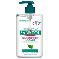 SANYTOL dezinfekční gel, 250ml s pumpičkou