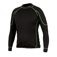 Tričko funkční REWARD, pánské, dl. rukáv, černo-zelené, vel. M