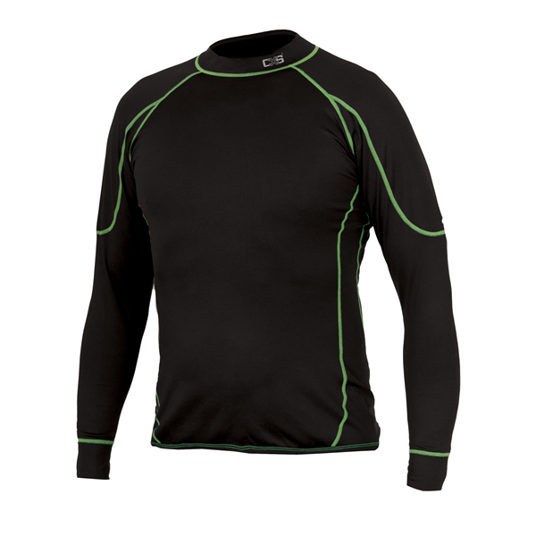 Tričko funkční REWARD, pánské, dl. rukáv, černo-zelené, vel. L