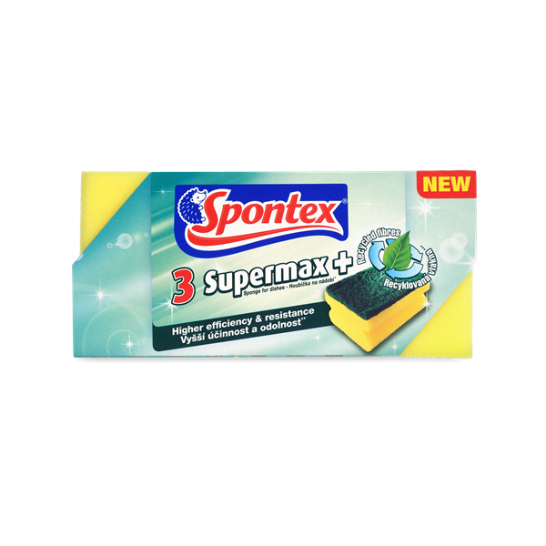 Spontex  Super Max+ houba tvarovaná velká 3ks