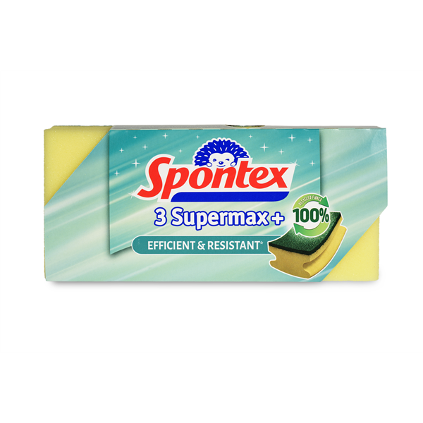 Spontex  Super Max+ houba tvarovaná velká 3ks
