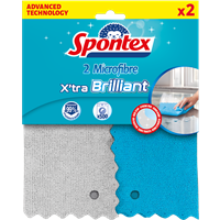 Spontex X'tra Brilliant utěrka z mikrovlákna 2 ks     