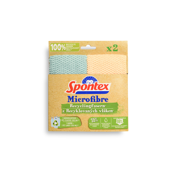 Spontex Mikroutěrka z recyklovaných vláken 2ks