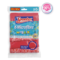Spontex Mosaik utěrka z mikrovlákna 6 ks