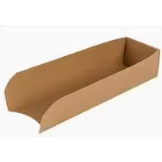 EKO papírový hnědý/kraft tácek na HOT DOG 180x50x35mm (250ks)