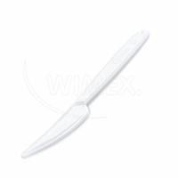 Nůž (PP) znovu použitelný bílý 18,5cm [50 ks]