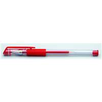 Gelové pero Sakota s víčkem - červená