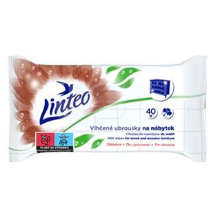Linteo vlhčené ubrousky na nábytek, 40 ks